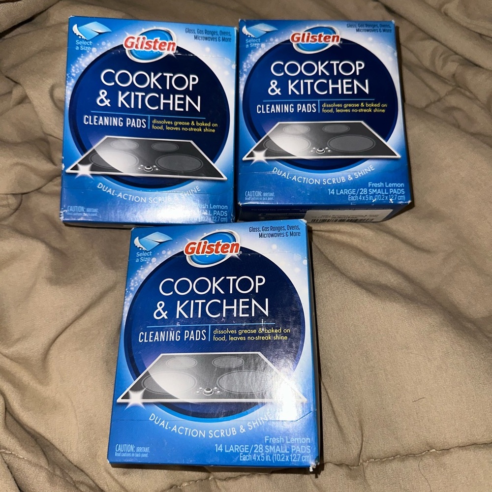 Cooktop & Kitchen Cleaning Pads - Blue